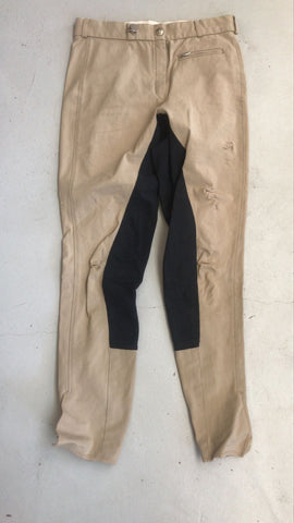 2nd Hand Pikeur Breeches/ Beige & Black/ 32