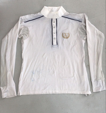 2nd Hand EA Long Sleeve Show Shirt/ White/ XS