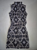 2nd Hand Espoir Button Down Sleeveless Dress/ Bridles/ Black/ XS