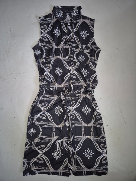 2nd Hand Espoir Button Down Sleeveless Dress/ Bridles/ Black/ XS