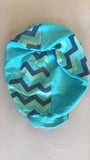 2nd Hand Helmet Cover/ Blue Zig Zag