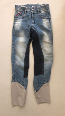 2nd Hand Denim Breeches/ Full Seat/ 11 - 12yrs