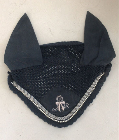 2nd Hand Imperial Riding Ear Veil/ Navy/ Full