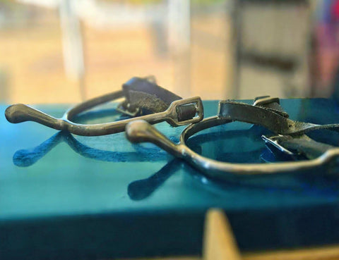 2nd Hand Swan Neck Spurs with Straps
