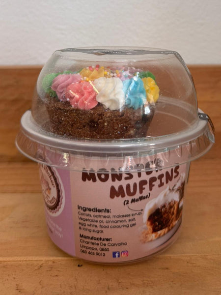 Neigh and Nicker Monster Muffins - with Frosting (2pc)