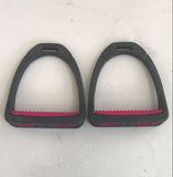 2nd Hand Compositi Stirrup Irons/ Pink Treads/ Adult