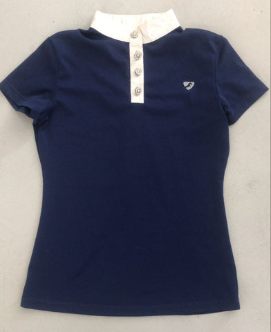 2nd Hand Aubrion Show Shirt/ Navy/ 9 - 10yrs