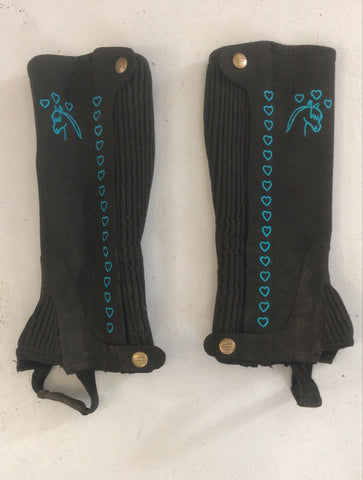2nd Hand Suede Chaps/ 8yrs/ Black