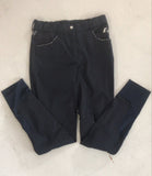 2nd Hand Equileisure Breeches/ Navy with Diamante trim/ 32
