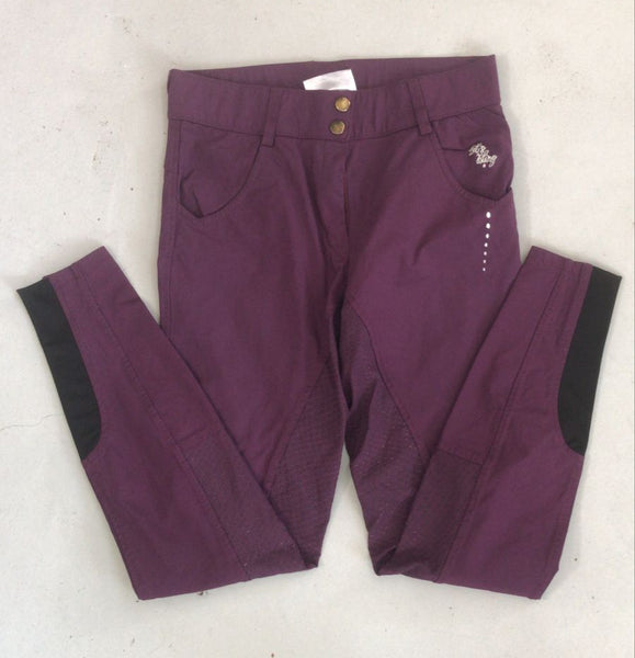 2nd Hand Equestrian Wear Breeches/ Burgundy/ 30