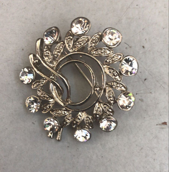 2nd Hand Stock Pin/ Silver Flower