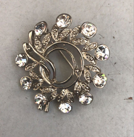 2nd Hand Stock Pin/ Silver Flower