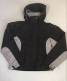 2nd Hand Windbreaker Jacket/ Black & Grey/ XS