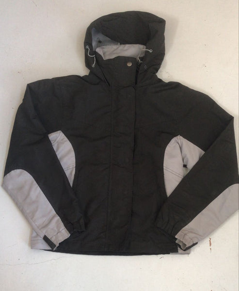 2nd Hand Windbreaker Jacket/ Black & Grey/ XS