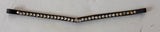2nd Hand V Browband/ Black with Diamantes/ Full