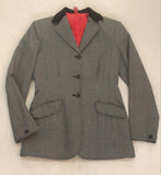 2nd Hand Impulsion Tweed Show Jacket/ Grey Check/ 32-34