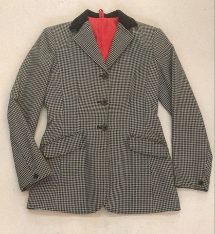 2nd Hand Impulsion Tweed Show Jacket/ Grey Check/ 32-34