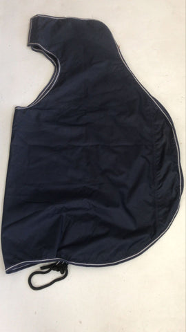 2nd Hand Equimac waterproof quarter sheet/ Navy/ Med