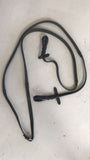 2nd Hand Rubber Reins/ Black/ 54"