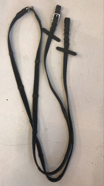 2nd Hand Cleated Web Reins/ Black/ Cob (1)