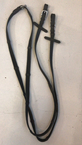 2nd Hand Cleated Web Reins/ Black/ Cob (1)