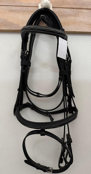 Indiana Fancy Stitch Bridle/ Black/ Cob