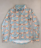 2nd Hand Espoir Shirt/ Light Blue Horse/ XS
