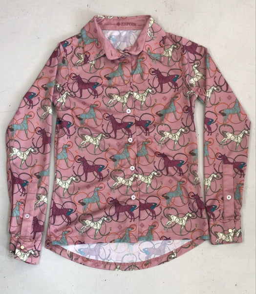2nd Hand Espoir Shirt/ Pink Horse/ XS