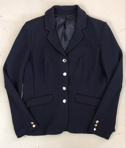 2nd Hand Tweed Type Jacket/ Navy/ Large
