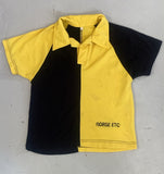 2nd Hand Riding Top/ Yellow & Black/ 9 - 10yrs