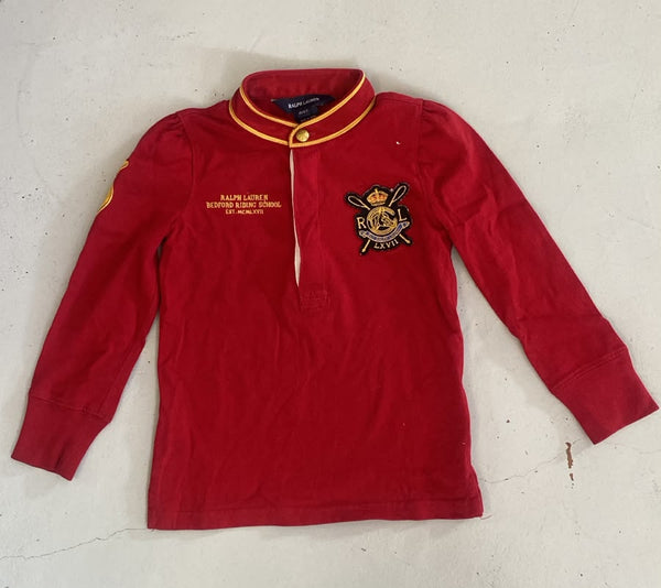 2nd Hand Ralph Lauren Long Sleeve Riding Top/ Maroon/ 4yrs