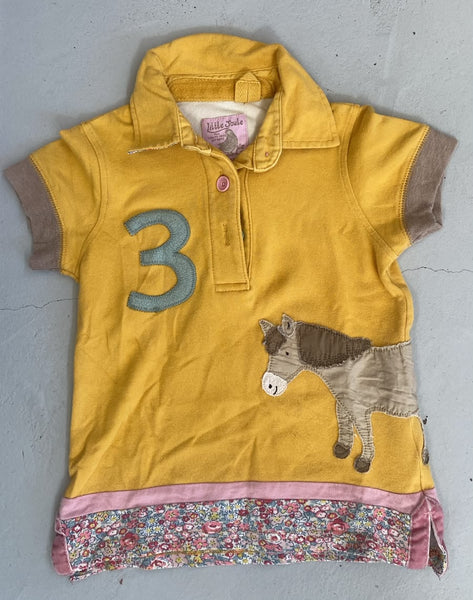2nd Hand Little Joule Riding Top/ Yellow/ 4yrs