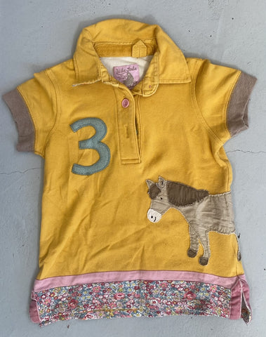 2nd Hand Little Joule Riding Top/ Yellow/ 4yrs