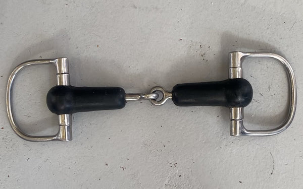 2nd Hand D Ring Rubber covered Snaffle/ 5.5"