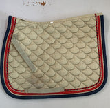 2nd Hand Waldhausen GP Saddlepad/ Beige, Red & Navy/ Full