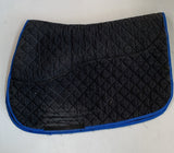 2nd Hand Saddlepad w/ Faux Sheepskin Halfpad/ Black/ Full