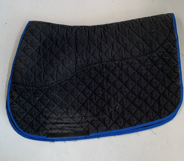 2nd Hand Saddlepad w/ Faux Sheepskin Halfpad/ Black/ Full