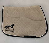 2nd Hand Saddlepad w/ Faux Sheepskin Halfpad/ Beige/ Full