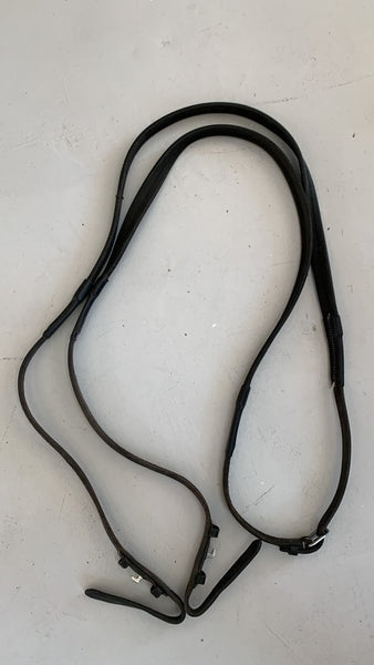 2nd Hand Rubber Reins/ Black/ Full