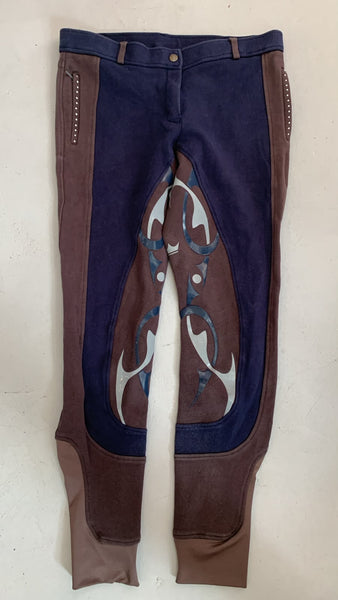 2nd Hand Silicon Breeches/ Navy & Brown/ 38