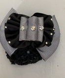 2nd Hand Show Bow/ Black Stripe
