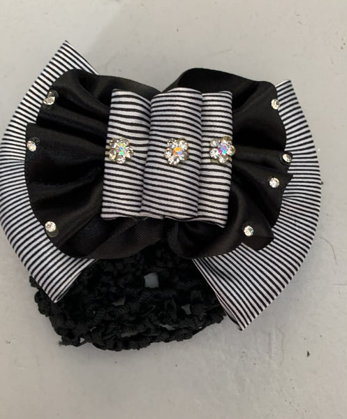 2nd Hand Show Bow/ Black Stripe