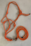 2nd Hand Rope Halter & Lead/ Orange/ Cob