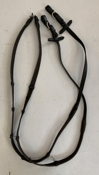 2nd Hand Cleated Reins/ BLK/ Full