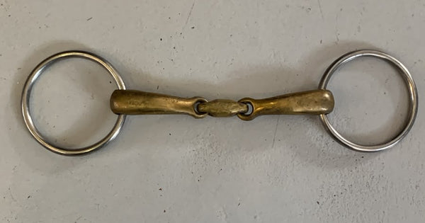 2nd Hand Loose Ring Elliptical Brass KK Snaffle/ 14.0/ 5.5"