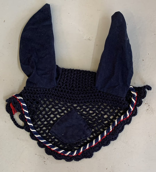 2nd Hand Ear Veil/ Navy/ Cob/Full