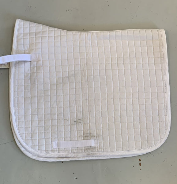 2nd Hand Dressage Saddlepad/ White / Full