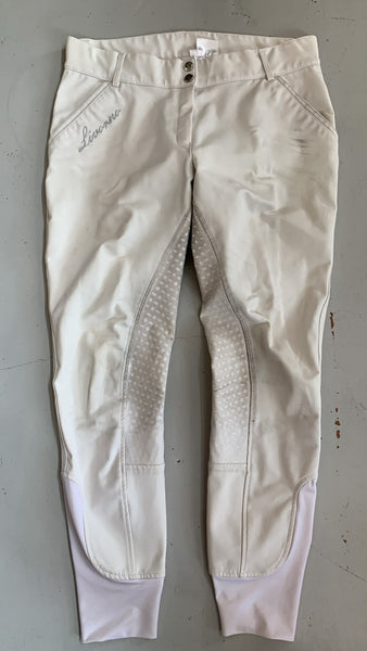2nd Hand Harrys Horse Equestrian Society Silicon Breeches/ White/ SA40
