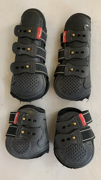 2nd Hand Snowbee Tendon & Fetlock Boots set/Black/ Cob