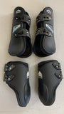 2nd Hand Veredus Olympus Vento Tendon Boots Set/ Front & Hind/ Black/ Pony